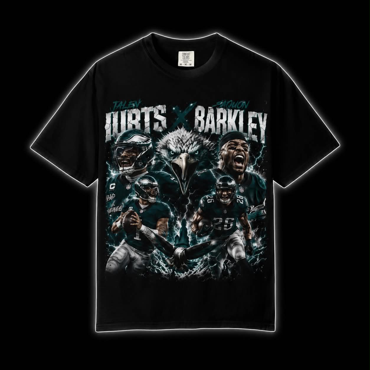 Eagles Hurts & Barkley Graphic